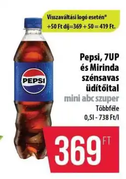 Coop Pepsi, 7UP és Mirinda szénsavas üdítőital ajánlat