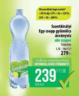 Coop SZENTKIRÁLYI﻿﻿ Egy Csepp Gyümölcs ásványvíz ajánlat