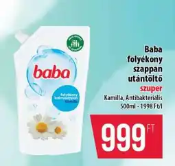 Coop Baba folyékony szappan utántöltő ajánlat