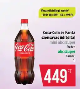 Coop Coca Cola és Fanta szénsavas üdítőital ajánlat