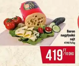 Coop Baron nagylyukú sajt ajánlat