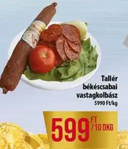 Coop Tallér békéscsabai vastagkolbász ajánlat
