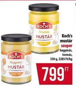 Coop Koch's mustár ajánlat