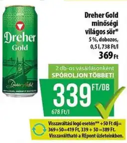 Coop Dreher Gold ajánlat
