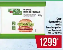 Coop Coop Gyorsan kész marha hamburgerhús ajánlat