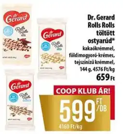 Coop Dr. Gerard Rolls Rolls töltött ostyarúd ajánlat