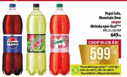Coop Pepsi Cola, Mountain Dew, Mirinda eper-licsi ajánlat