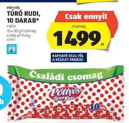 ALDI Pöttyös Túró Rudi, 10 darab ajánlat