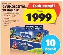 ALDI Capri-Sun Gyümölcsital, 10 darab ajánlat
