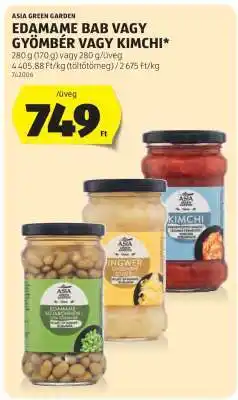 ALDI Asia Green Garden Edamame Bab vagy Gyömbér vagy Kimchi ajánlat