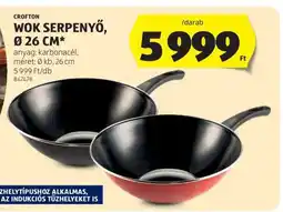ALDI CROFTON Wok Serpenyő, Ø 26 cm ajánlat