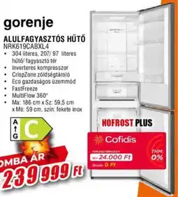 Expert Gorenje Alulfagyasztós hűtő ajánlat