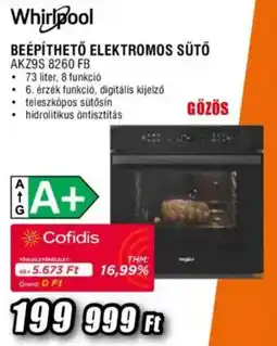 Expert Whirlpool Beépíthető elektromos sütő ajánlat