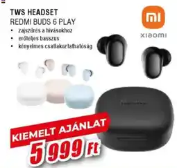 Expert Tws Headset Redmi buds 6 play ajánlat