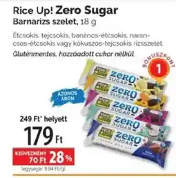Pingvin Patika Rice Up! Zero Sugar Barnarizs szelet ajánlat