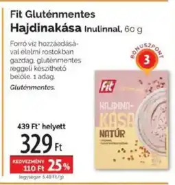 Pingvin Patika Fit Gluténmentes Hajdinakása Inulinnal ajánlat