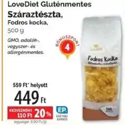Pingvin Patika LoveDiet Gluténmentes Száraztészta ajánlat