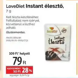 Pingvin Patika LoveDiet Instant élesztő ajánlat