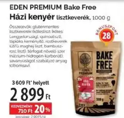 Pingvin Patika Eden Premium bake free házi kenyér lisztkeverék ajánlat
