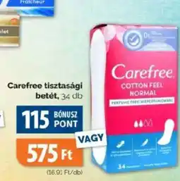 Pingvin Patika Carefree tisztasági betét ajánlat