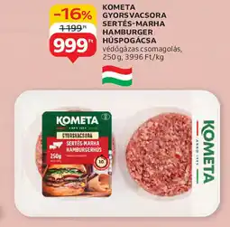 Auchan Kometa Gyorsvacsora sertés-marha hamburgerhús ajánlat