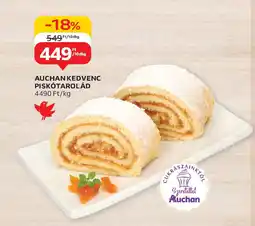 Auchan Auchan Kedvenc piskótarolád ajánlat