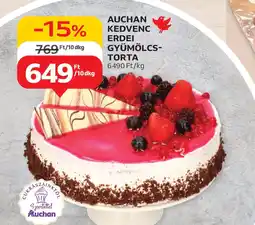 Auchan Auchan Kedvenc erdei gyümölcs- torta ajánlat