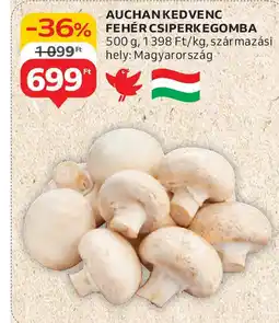 Auchan Auchan Kedvenc fehér csiperkegomba ajánlat