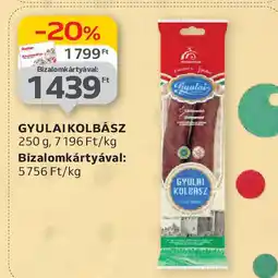 Auchan Gyulai kolbász ajánlat