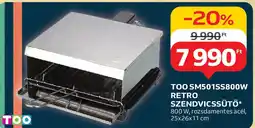 Auchan Too SM501SS800W retro szendvicssütő ajánlat