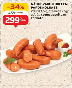 Auchan Nádudvari debreceni páros kolbász ajánlat