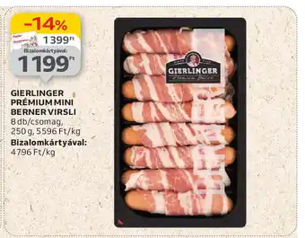 Auchan Gierlinger Prémium mini berner virsli ajánlat
