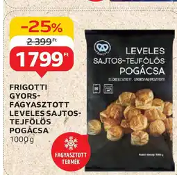 Auchan Frigotti Gyors- fagyasztott leveles sajtos- ajánlat