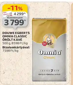 Auchan Douwe Egberts omnia classic örölt kávé ajánlat