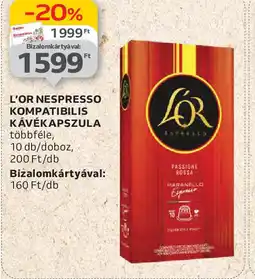 Auchan L'or Nespresso kompatibilis kávékapszula ajánlat