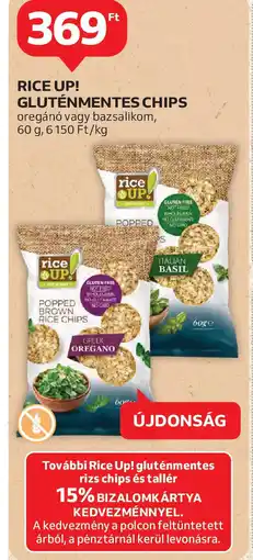 Auchan Rice up! Gluténmentes chips ajánlat