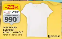 Auchan INEXTENSO GYERMEK RÖVID UJJÚ PÓLÓ ajánlat