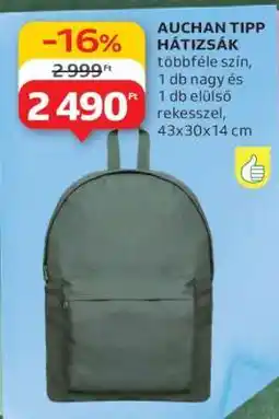 Auchan AUCHAN TIPP HÁTIZSÁK ajánlat