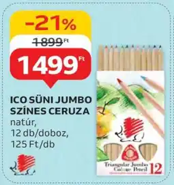 Auchan ICO SÜNI JUMBO SZÍNES CERUZA ajánlat