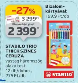 Auchan STABILO TRIO THICK SZÍNES CERUZA ajánlat