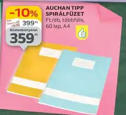 Auchan AUCHAN TIPP SPIRÁLFÜZET ajánlat