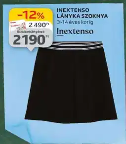 Auchan INEXTENSO LÁNYKA SZOKNYA ajánlat