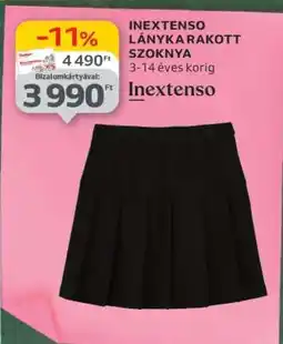 Auchan INEXTENSO LÁNYKA RAKOTT SZOKNYA ajánlat