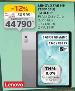 Auchan LENOVO TAB M9 (TB310FU) TABLET ajánlat