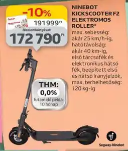 Auchan NINEBOT KICKSCOOTER F2 ELEKTROMOS ROLLER ajánlat
