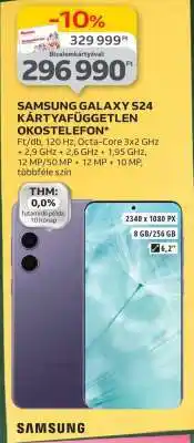 Auchan Samsung Galaxy S24 Kártyafüggetlen Okostelefon ajánlat