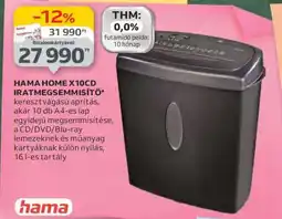 Auchan HAMA HOME X10CD IRATMEGSEMMISÍTŐ ajánlat