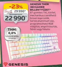 Auchan GENESIS THOR 303 GAMER BILLENTYŰZET ajánlat