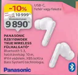 Auchan PANASONIC RZB110WDEK TRUE WIRELESS FÜLHALLGATÓ ajánlat
