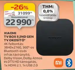 Auchan XIAOMI TV BOX S 2ND GEN TV OKOSÍTÓ ajánlat